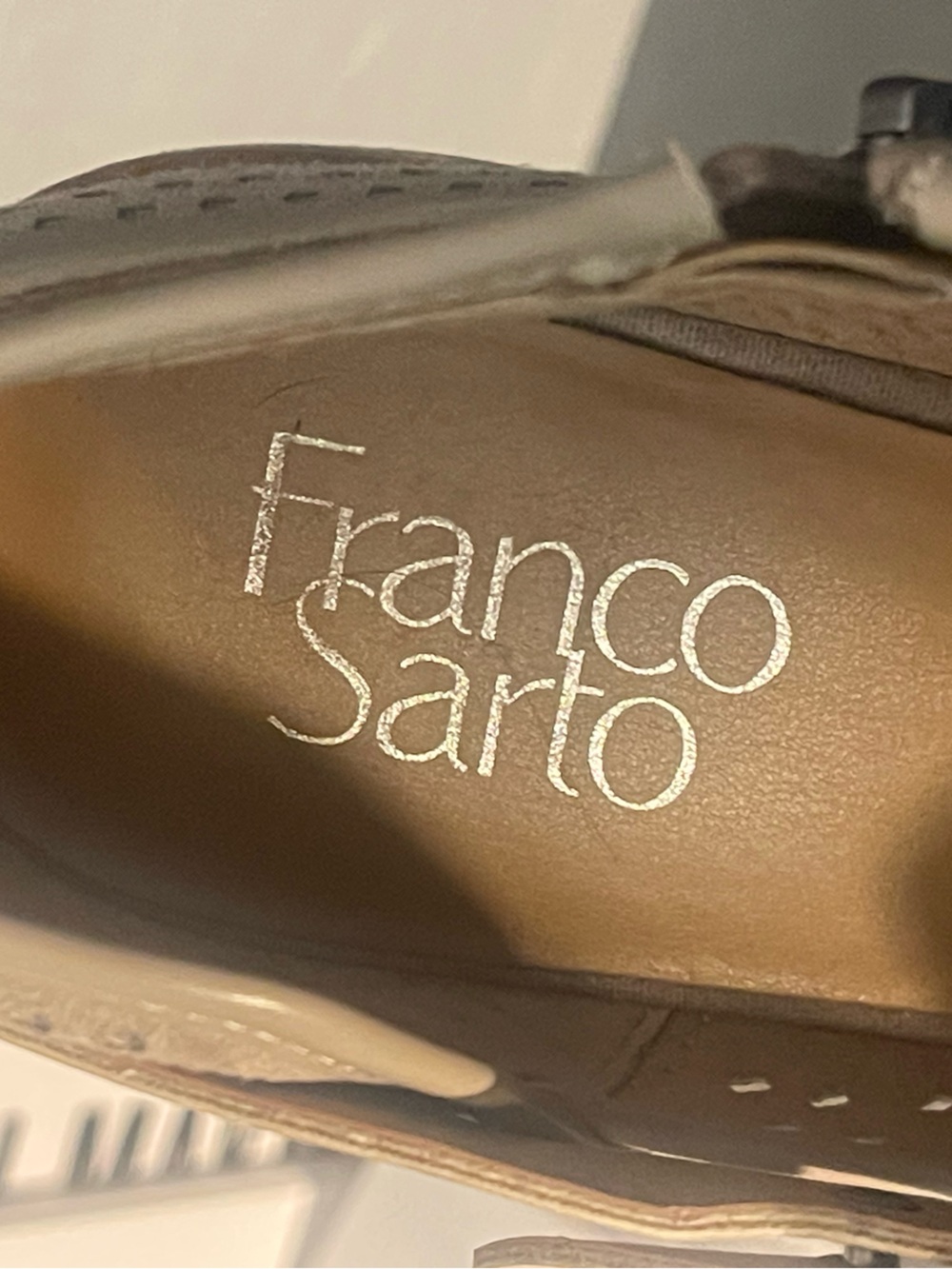 Franco Sarto Rogue beige ankle boots. Size 8M GUC - Picture 10 of 10